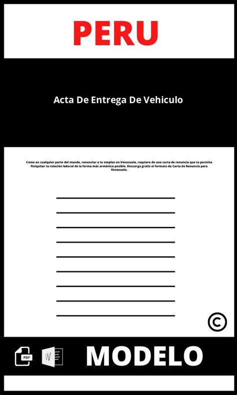 Introducir Imagen Modelo Acta De Entrega De Vehiculo Vendido The Best Porn Website