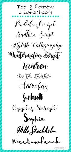 Best Dafont Calligraphy Fonts