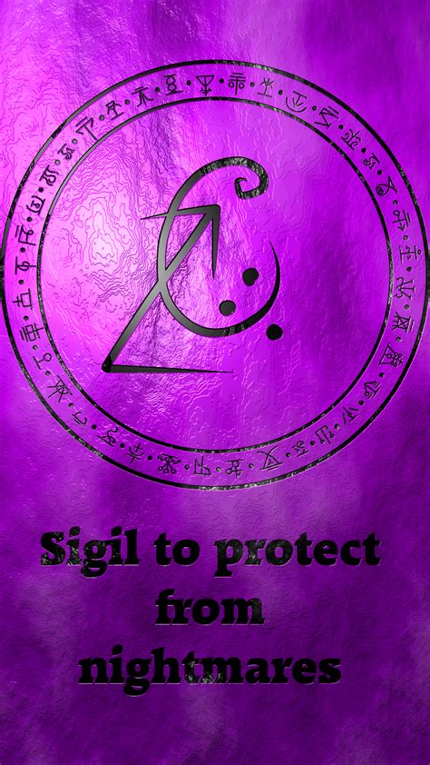 Sigil To Protect From Nightmares Sigil Magic Sigil Wiccan Spell Book