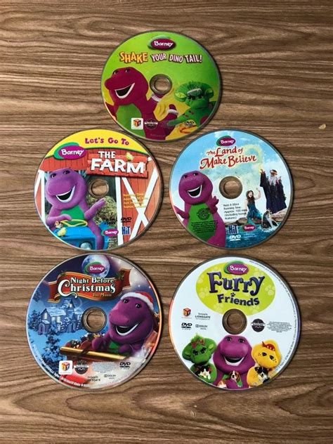 10 Barney And Friends Dvds No Case Birthday Theme Birthday Invitations