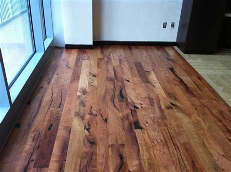 Floors that last a lifetime. Rustic Mesquite with black epoxy | Wood floors wide plank ...