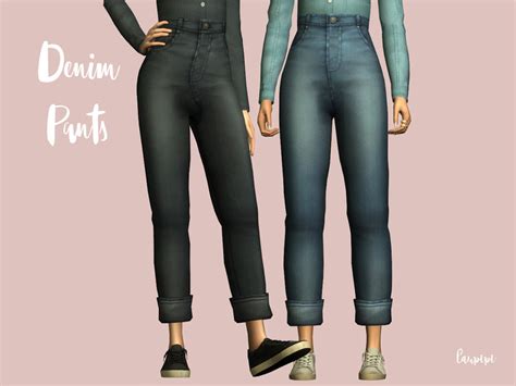 Enjoy This New High Waisted Mom Fit Pants Found In Tsr Category Sims