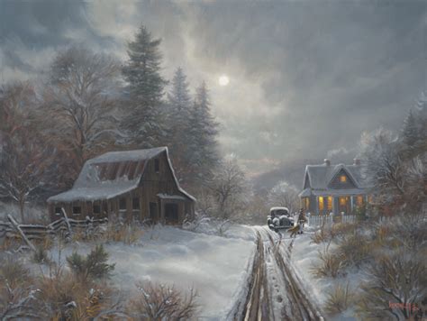 Winter Homeplace By Mark Keathley Infinity Fine Art