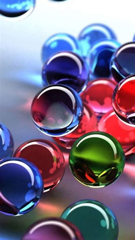 Download A Captivating View Of Colorful 3d Transparent Balls Wallpaper