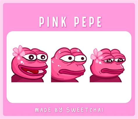 Pink Pepe The Frog Twitch Emotes Pack Etsy Canada