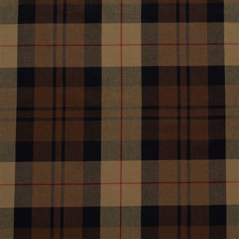 Classic Black And Brown Plaid Upholstery Fabric By The Yard Brown