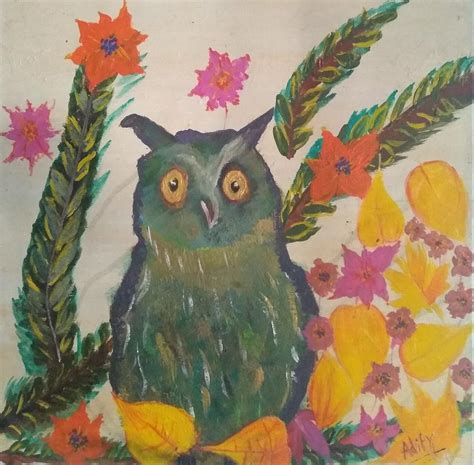 The Owl Drawing By Apurva Deodhar Fine Art America