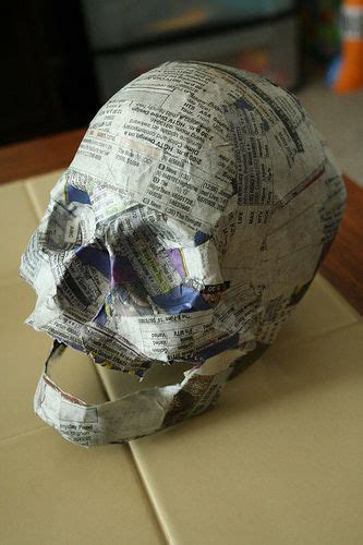 Paper Mache Skull Halloween Paper Halloween Props Halloween Diy