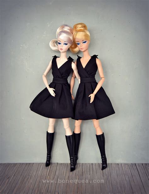 Classic Black Dress Barbie Comparison P 7845 Sandra Bonequea Flickr