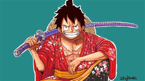 Wallpaper Luffy Wano Luffy Wano One Piece Poster By Onepiecetreasure