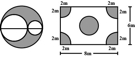 Two Circles Are Drawn Inside A Big Circle With Diameters Frac Rd