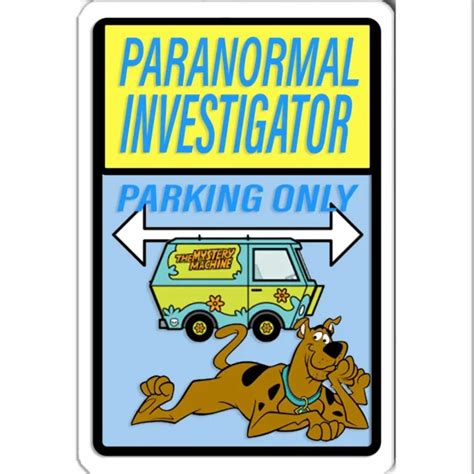 Scooby Doo Investigator Parking Only Sign Novelty Party 8x12 Aluminum