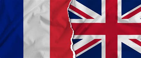 France began using a new flag after the french revolution. France Flag Versus Uk Flag International Conflict Concept ...
