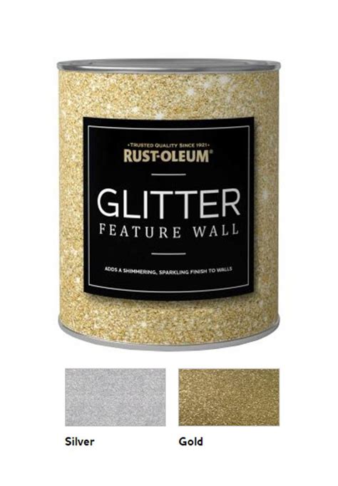 Paint Glitter Wall And Ceiling 1ltr Various Colours