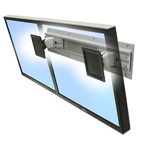Your baby's crib, a wall, a shelf, or a table. Ergotron Neo-Flex Dual Wandhalter für LCD Monitore