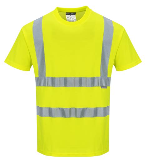 Portwest Mens High Visibility Cotton Shirt Reflective Iwantworkwear
