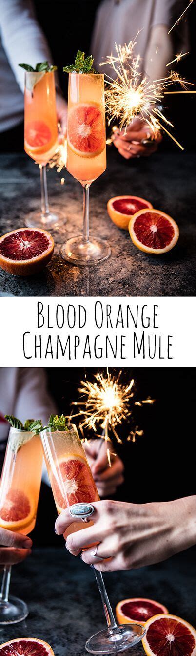Blood Orange Champagne Mule Recipe Drinks Fancy