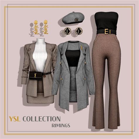 Sims 4 Rimings Ysl Collection The Sims Book Sims 4 Mods Clothes