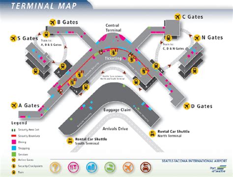 Seatac Terminal Map Ptt
