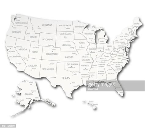 All 50 States Map Photos And Premium High Res Pictures Getty Images