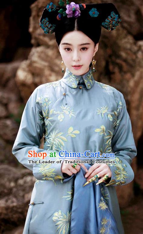 traditional ancient chinese imperial emperess costume chinese qing