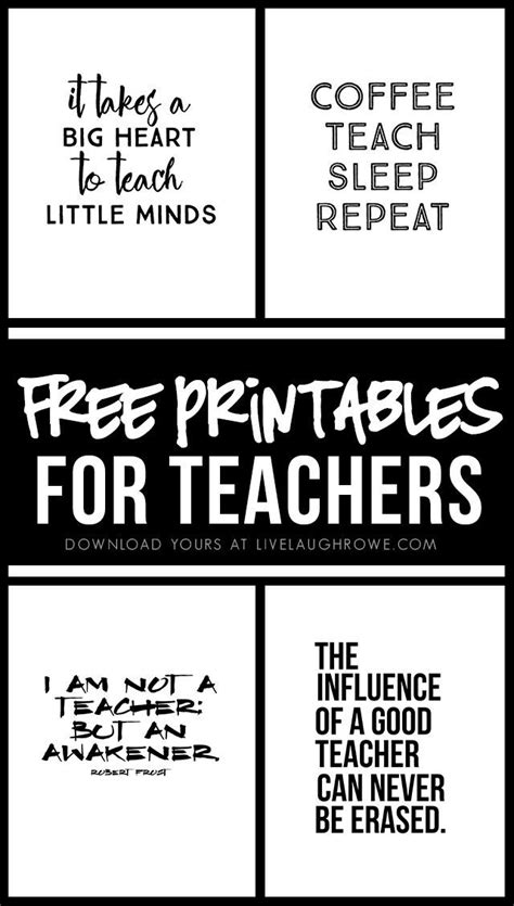 Free Printables For Teachers Teacher Appreciation Quotes