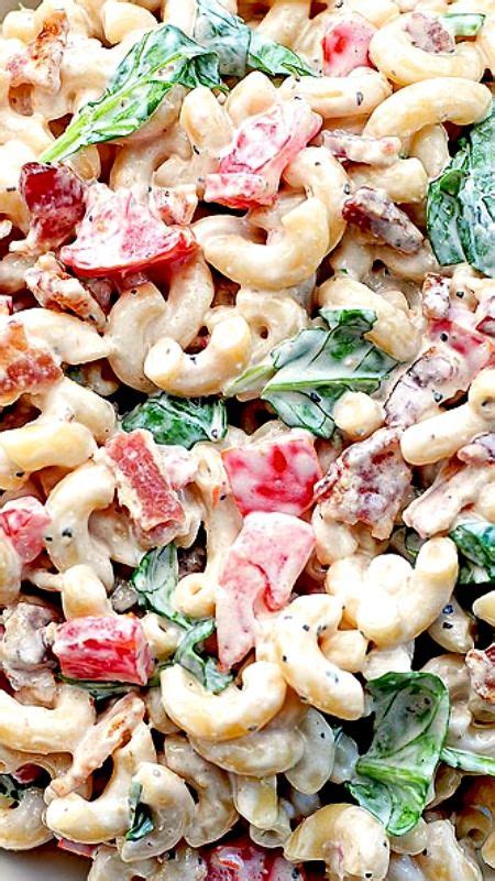 BLT Macaroni Salad Recipe A Tasty Macaroni Salad With All The Flavors