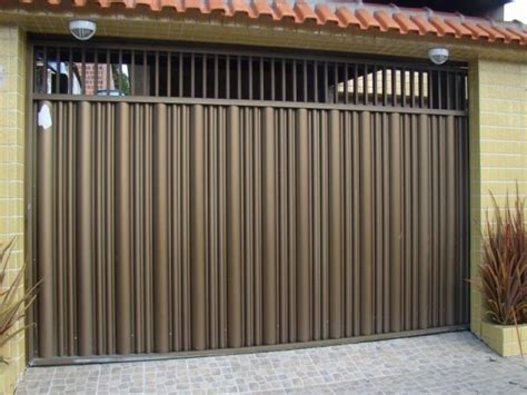 Portão De Ferro Para Garagem Simples
