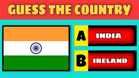 Guess The Country Name By Their Flag Youtube