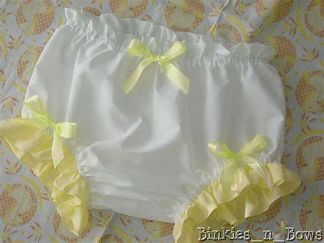 Adult Baby Sissy Littles Abdl Baby Yellow Diaper Cover Etsy