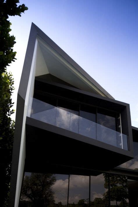 Minimalist House Geometric Facade Diamond House Formwerkz