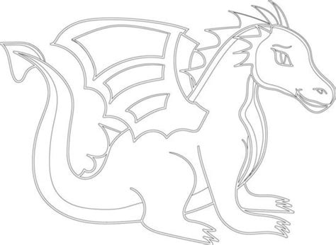 Dragon Outline Vector Art Icons And Graphics For Free Download