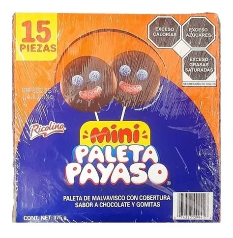 Paleta Payaso Mini 15 Piezas Cuotas Sin Interés