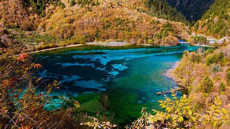 Vallée De Jiuzhaigou Chine Un Parc National Sublime