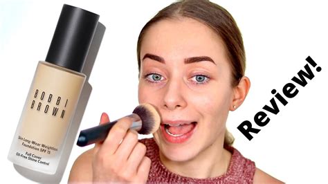 Bobbi Brown Skin Long Wear Weightless Foundation Spf 15 Review Makeup Review Youtube