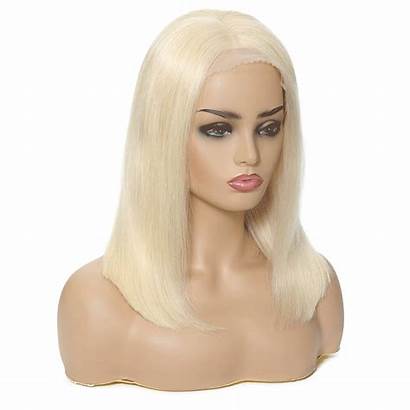Blonde Wig Human Bob Wigs Lace Short
