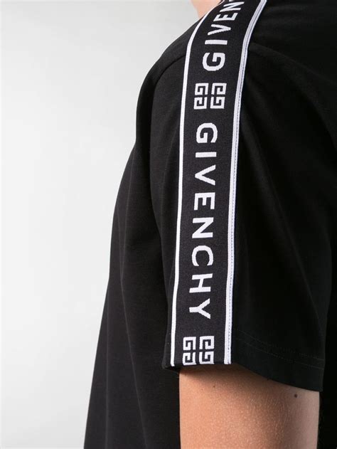 Givenchy Cotton 4g Webbing T Shirt In Black For Men Lyst