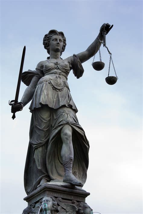 Justitia Die Gerechtigkeit Es Geht Um Die Rechtssprechung Im Sinne
