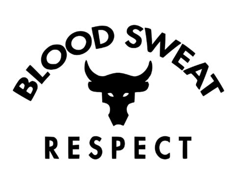 Project Rock Blood Sweat Respect Decal Logo Sticker Ebay