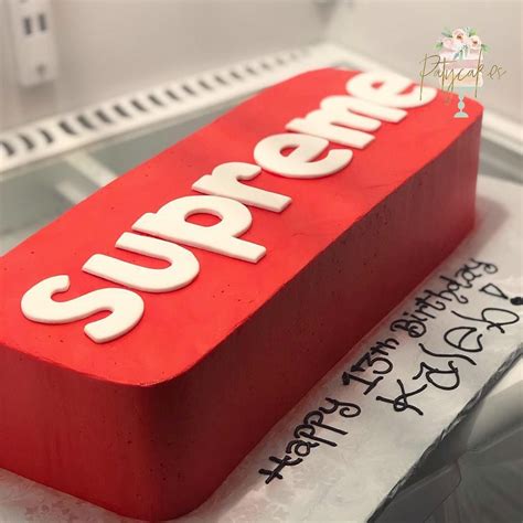 Supreme Louis Vuitton Nike Edible Image Cake Topper Personalized