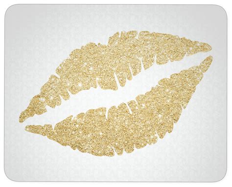 Download Gold Glitter Sparkle Lipstick Lips Kiss White Transparent