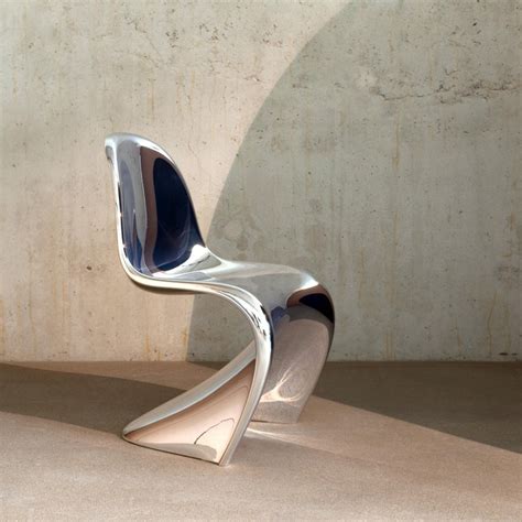 Verner Panton Chair In Chrome Limited Edition By Vitra At 1stdibs