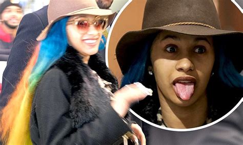 Cardi B Sticks Out Her Tongue As She Learns Shes Got Five Grammy