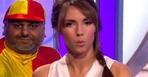 Alex Jones Suffers Live Tv Wardrobe Malfunction In See Through Top On The One Show Ok Magazine