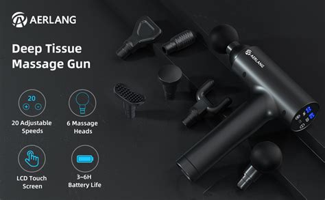 Aerlang Massage Gun Muscle Massage Gun Deep Tissue Cordless Professional Handheld Muscle