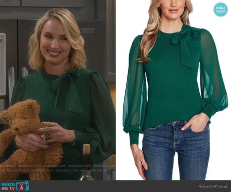 Mandys Green Tie Neck Sweater On Last Man Standing In 2021 Fashion