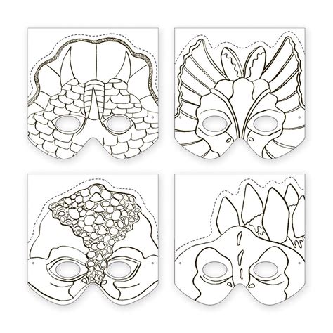 Masques à Fabriquer - Dinosaures - Little marmaille