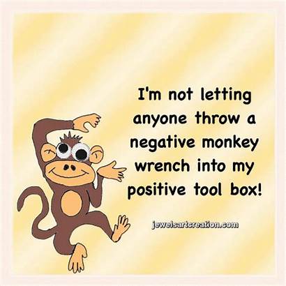Monkey Positive Quotes Funny Positivity Inspirational Fb