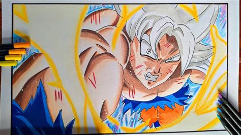 Dibujo De Goku Ultra Instinto Dominado Migate No Gokui Goku Drawing Youtube