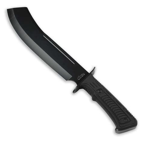 Stealth Tactical Machete Modern Black Bolo Knife Survival Parang